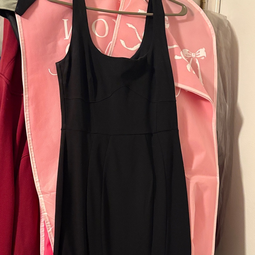 Windsor Black Dress with Zipper Detail